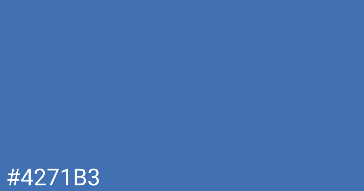 Hex color #4271b3 graphic