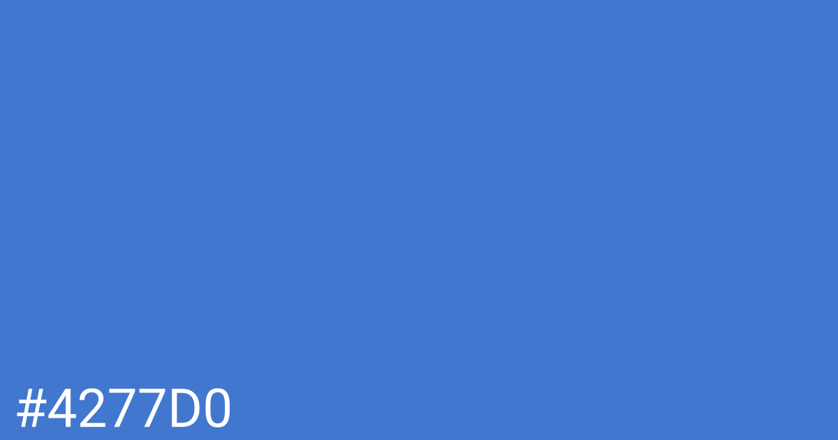 Hex color #4277d0 graphic