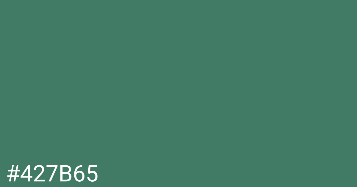 Hex color #427b65 graphic