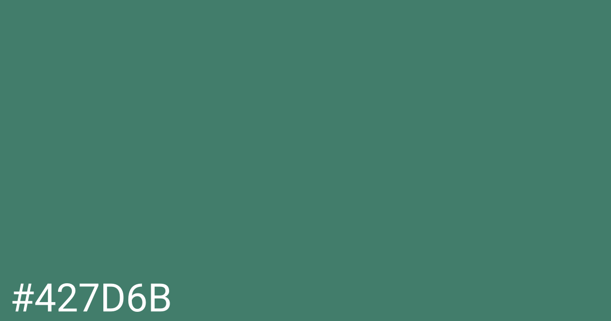 Hex color #427d6b graphic