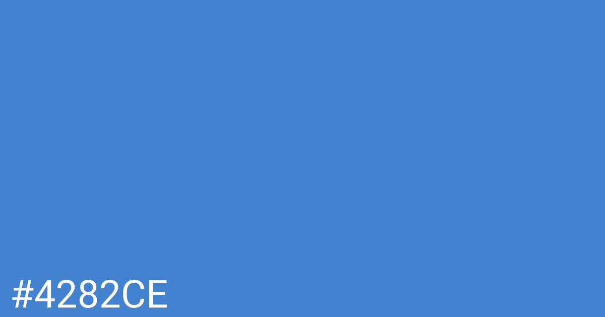 Hex color #4282ce graphic
