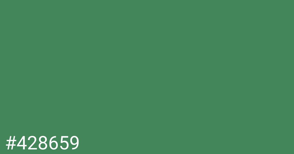 Hex color #428659 graphic
