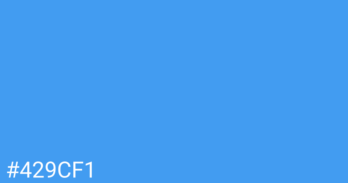 Hex color #429cf1 graphic