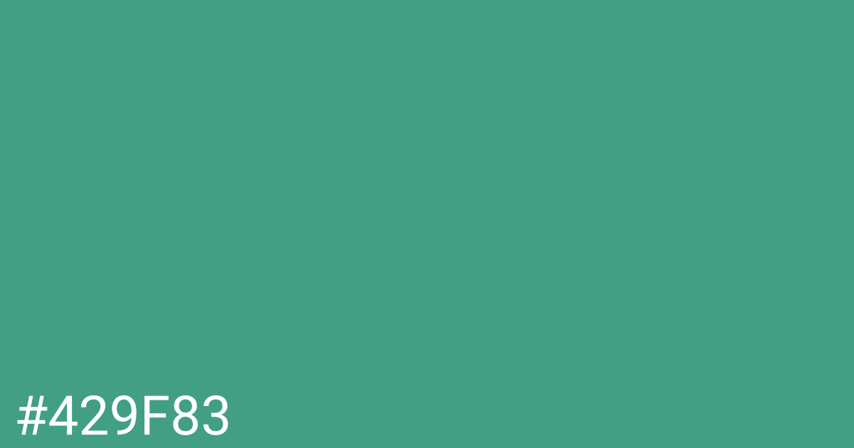 Hex color #429f83 graphic