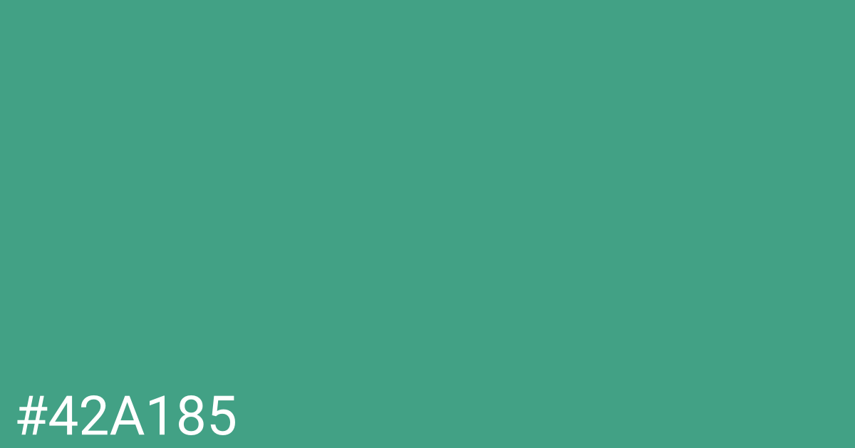 Hex color #42a185 graphic