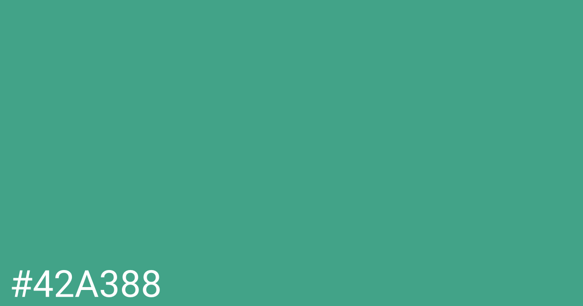 Hex color #42a388 graphic