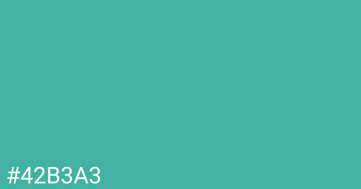 Hex color #42b3a3 graphic