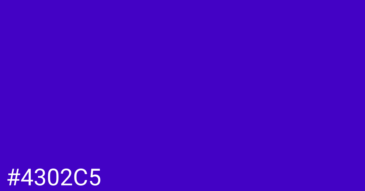 Hex color #4302c5 graphic