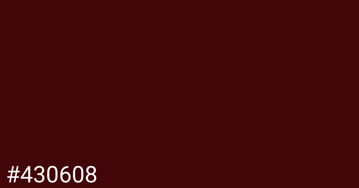 Hex color #430608 graphic