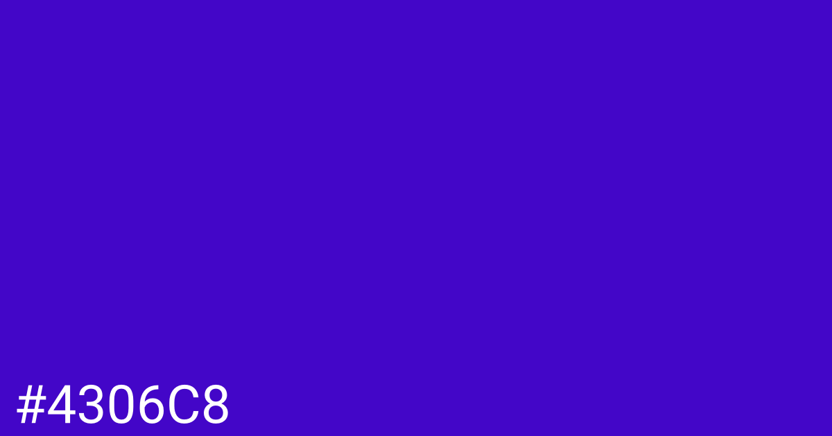 Hex color #4306c8 graphic
