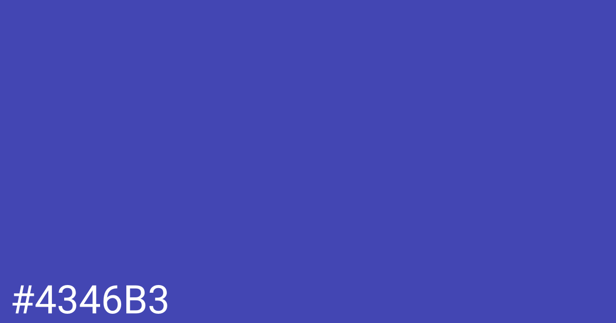 Hex color #4346b3 graphic