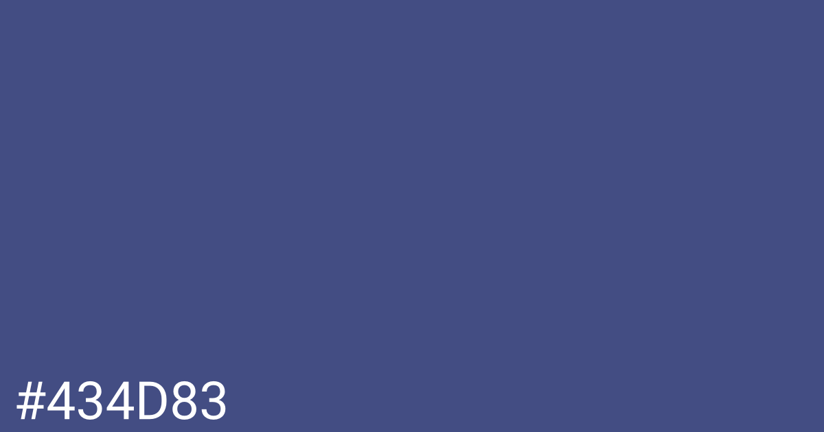 Hex color #434d83 graphic