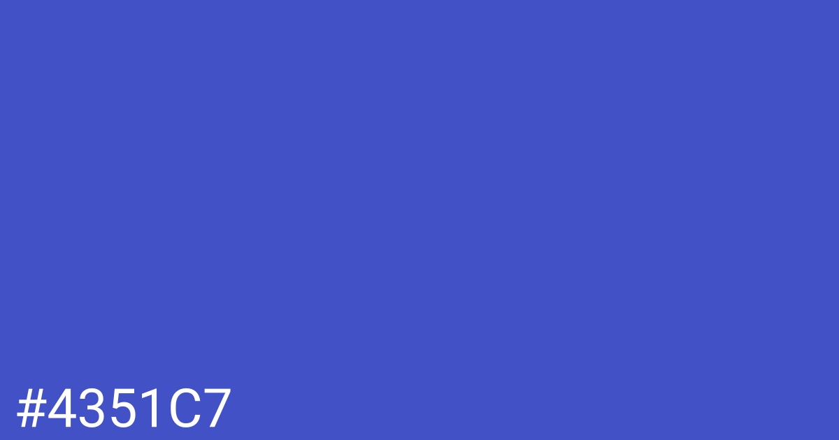 Hex color #4351c7 graphic