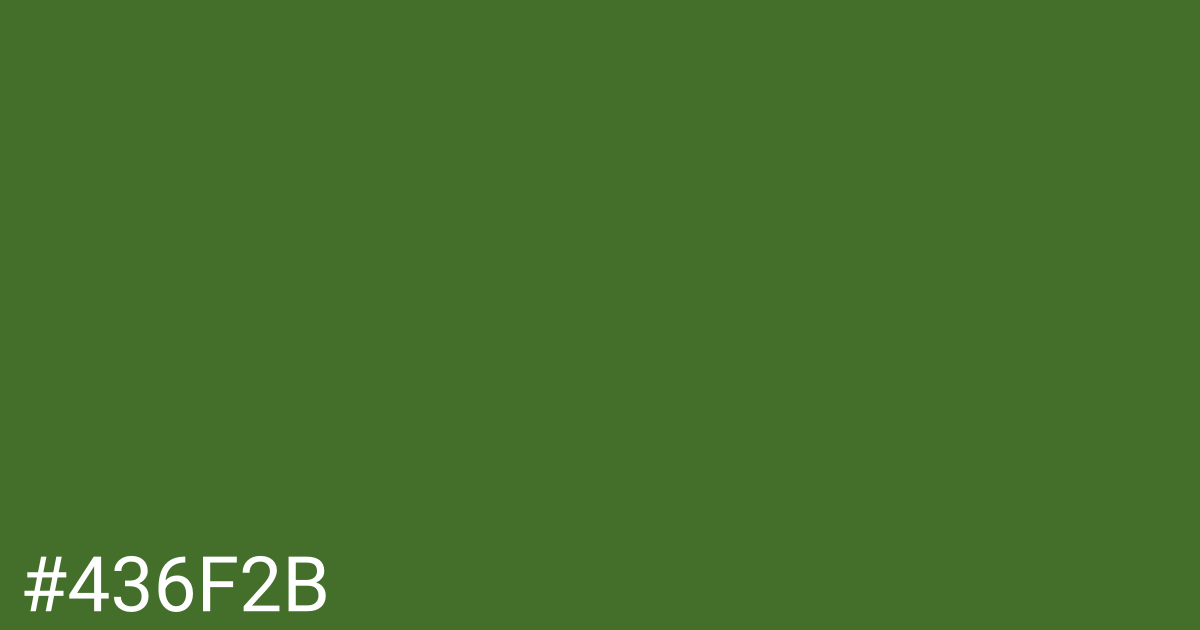 Hex color #436f2b graphic