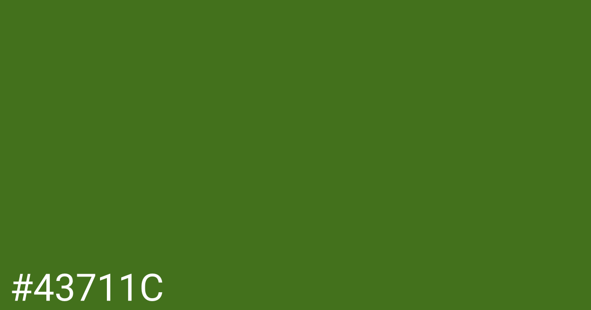 Hex color #43711c graphic