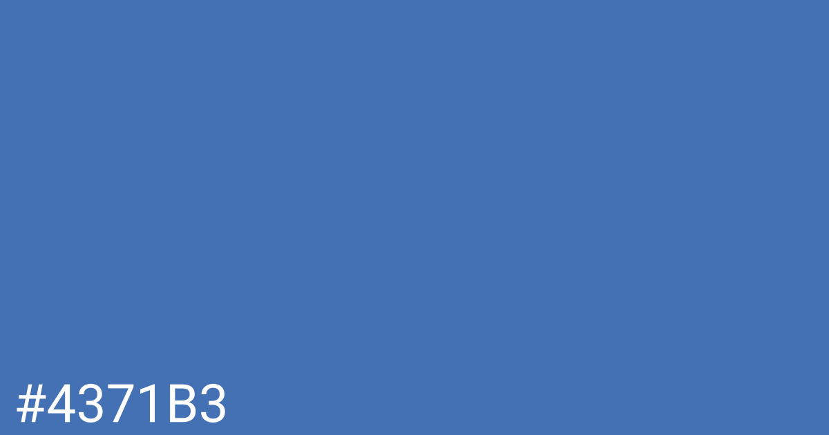 Hex color #4371b3 graphic