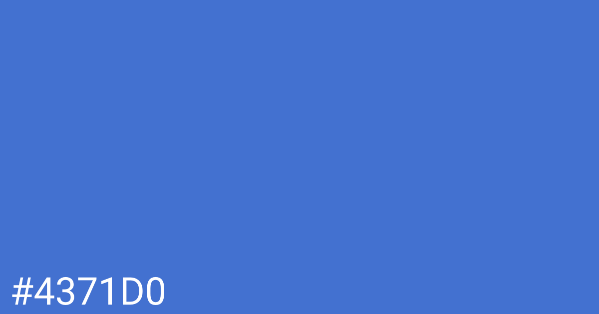 Hex color #4371d0 graphic