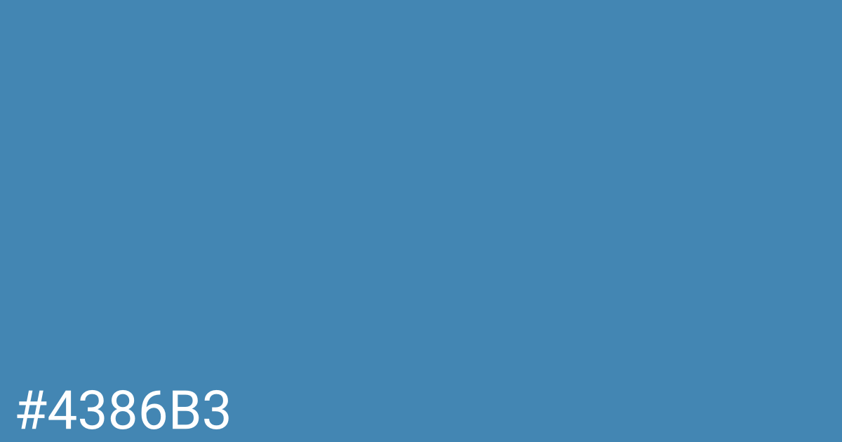 Hex color #4386b3 graphic