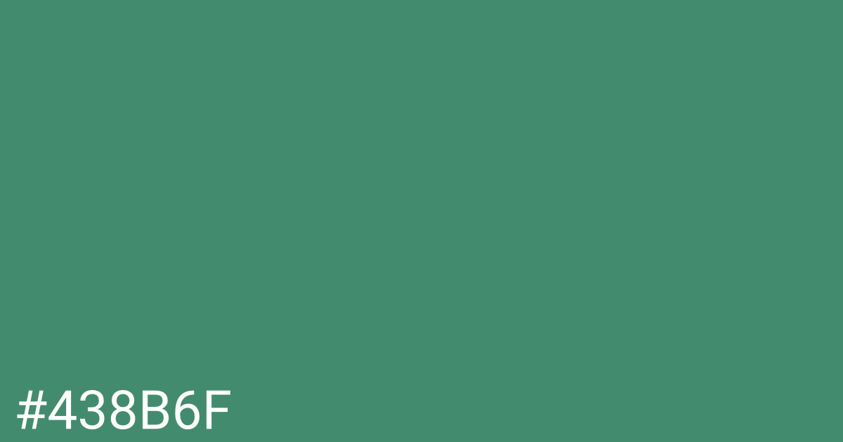 Hex color #438b6f graphic