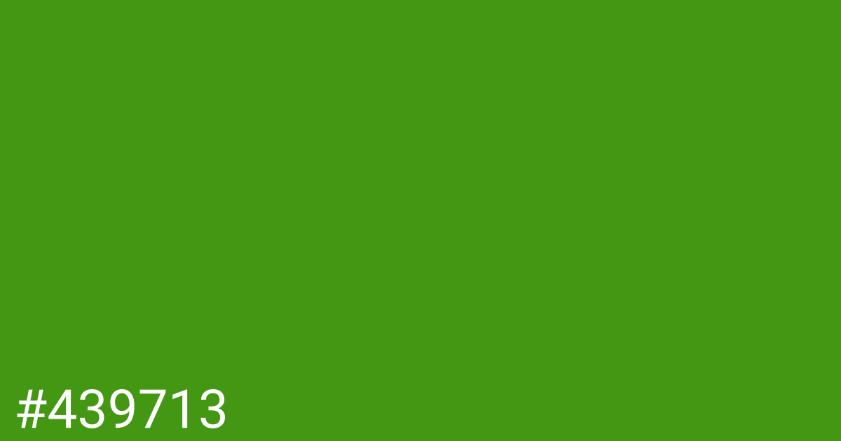 Hex color #439713 graphic