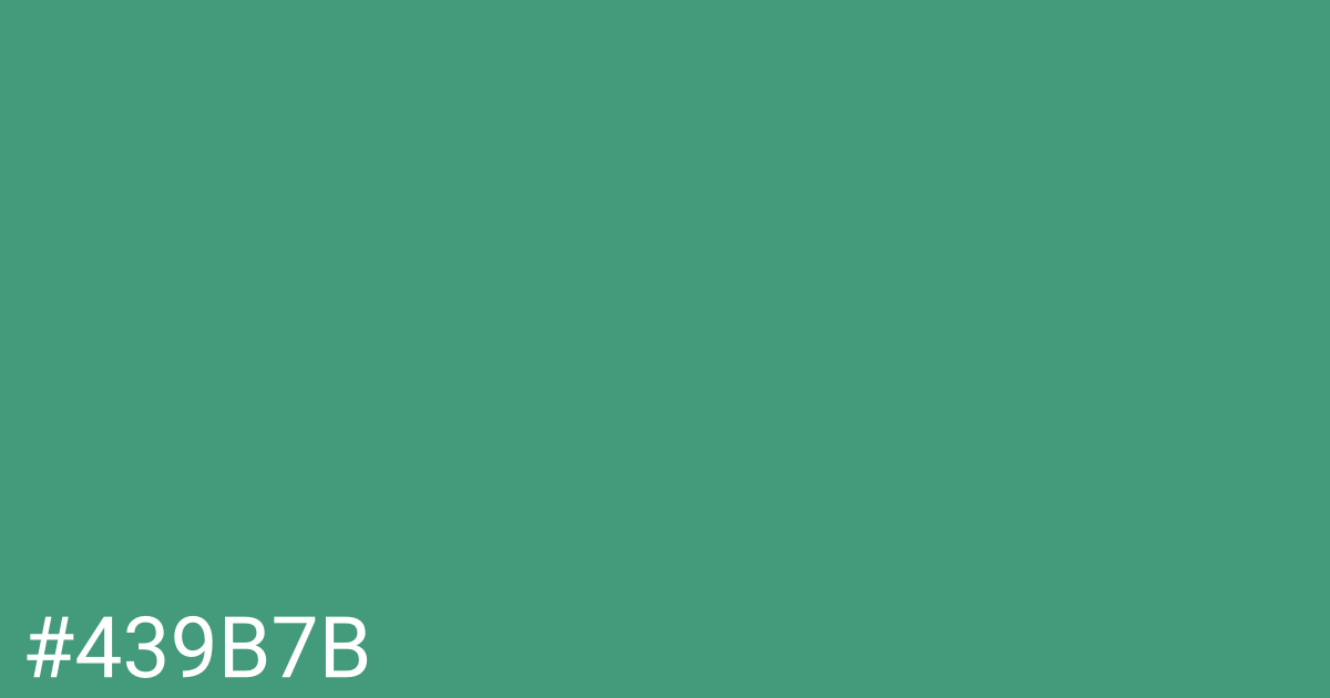 Hex color #439b7b graphic