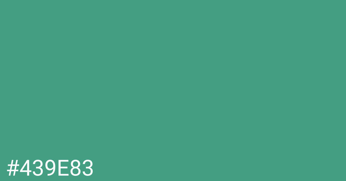 Hex color #439e83 graphic