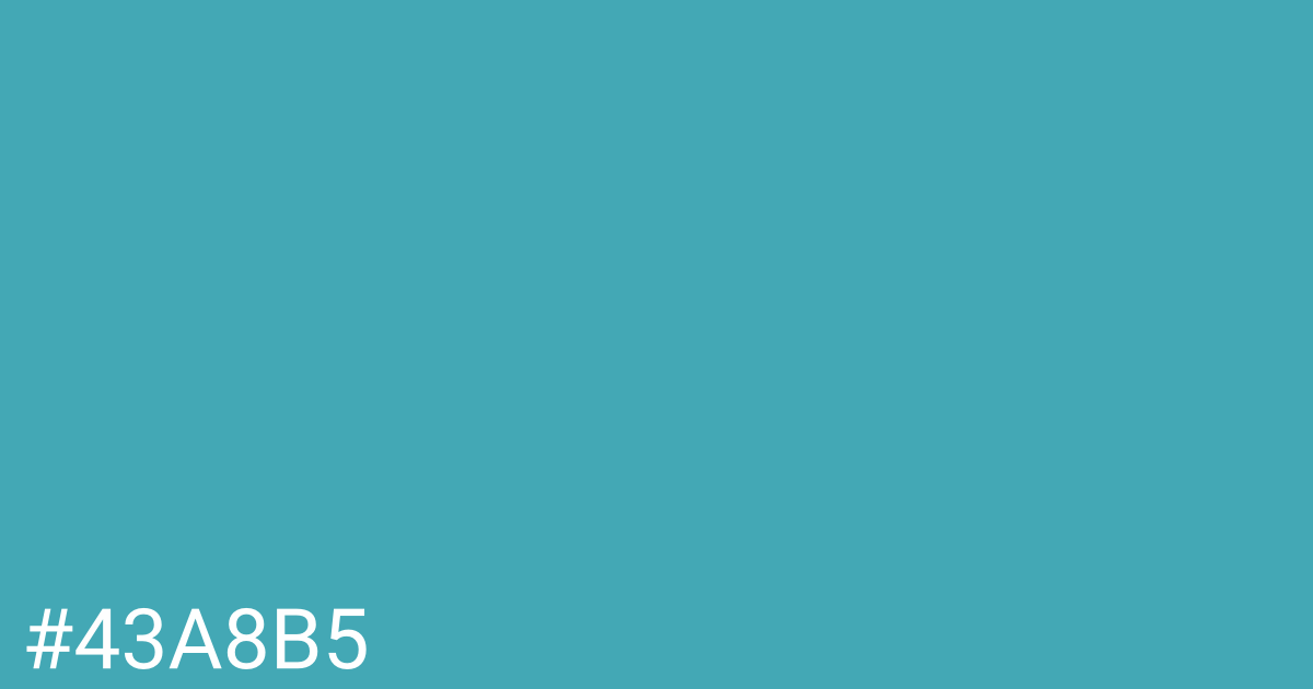 Hex color #43a8b5 graphic