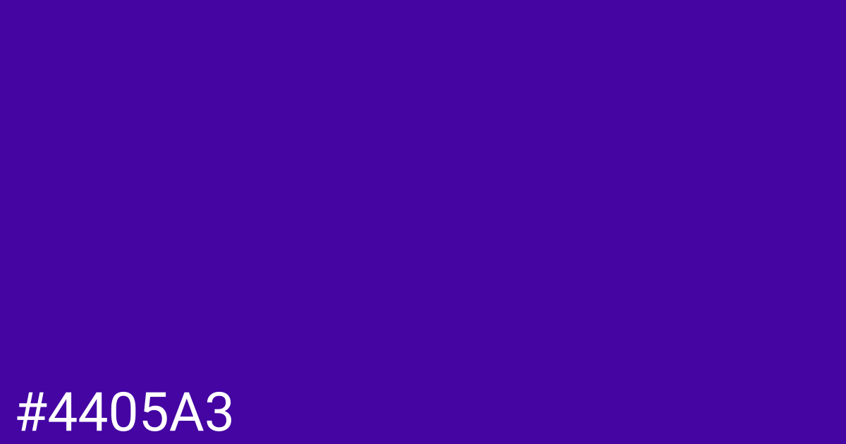 Hex color #4405a3 graphic