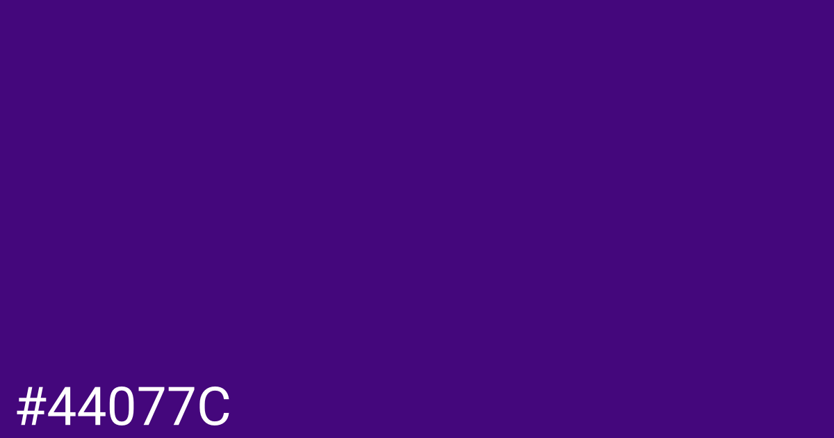 Hex color #44077c graphic
