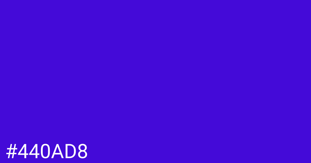 Hex color #440ad8 graphic