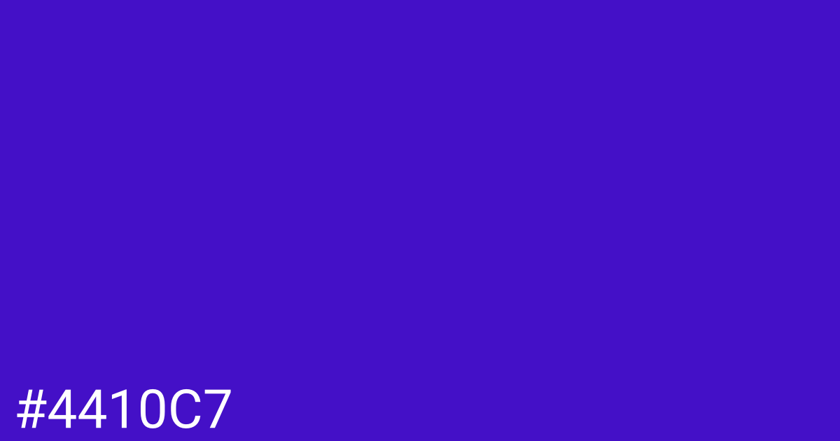 Hex color #4410c7 graphic