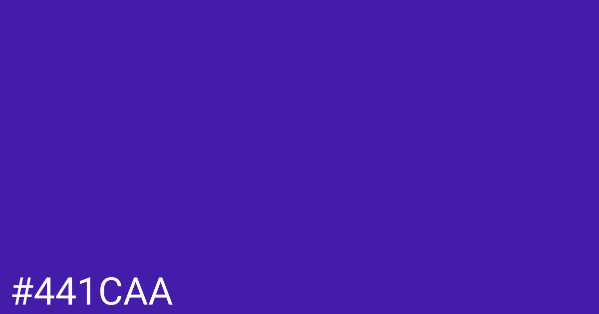 Hex color #441caa graphic