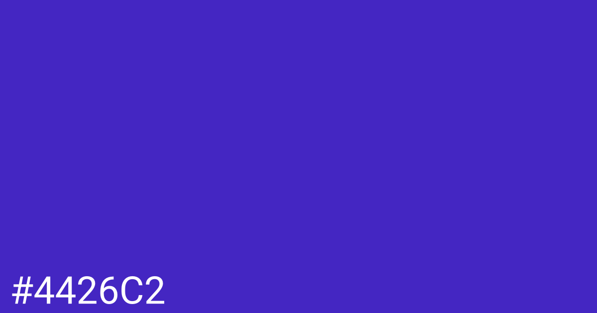 Hex color #4426c2 graphic