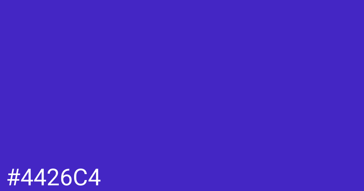 Hex color #4426c4 graphic