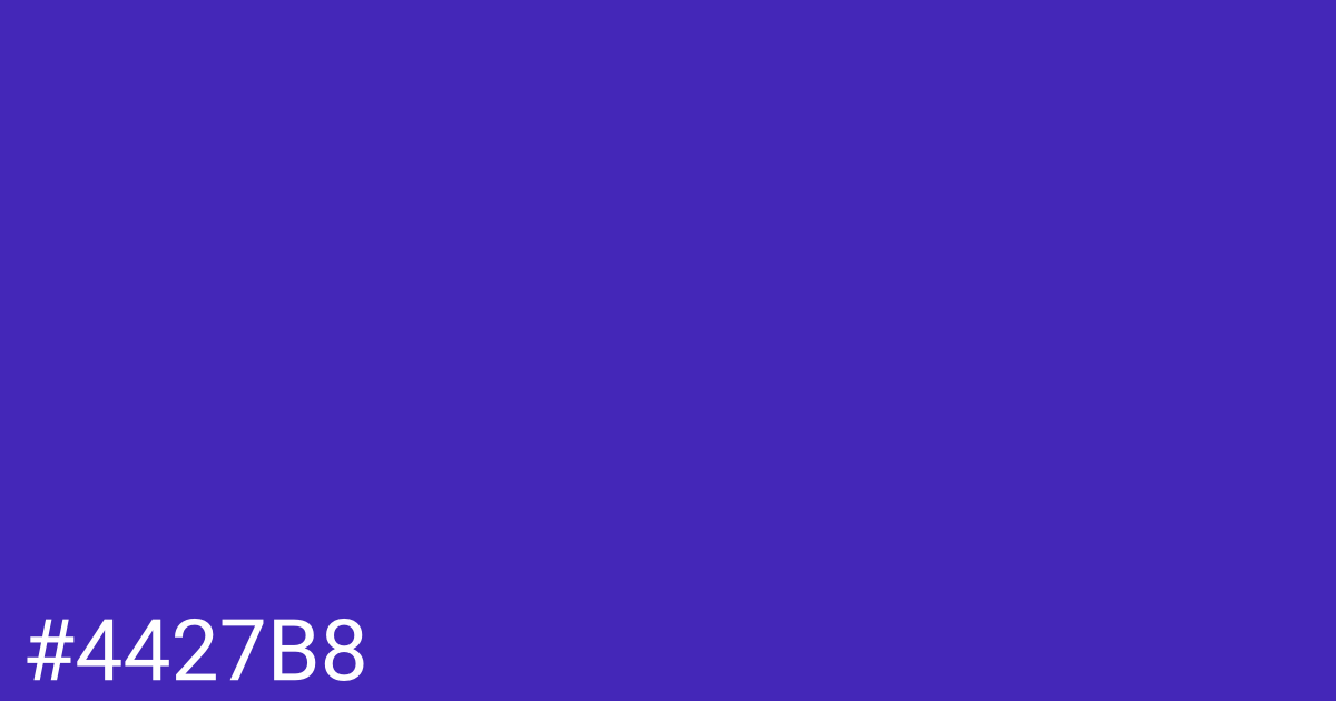 Hex color #4427b8 graphic