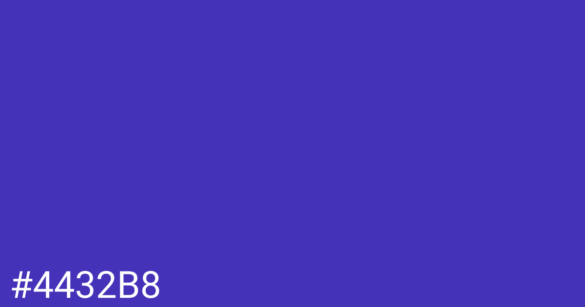 Hex color #4432b8 graphic