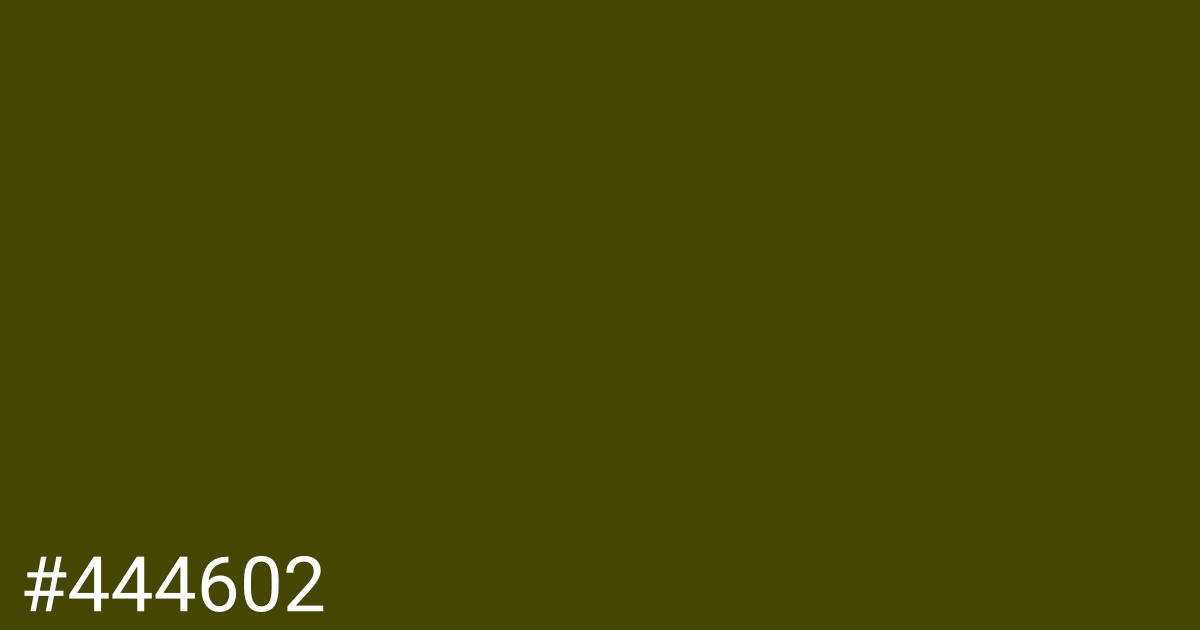 Hex color #444602 graphic