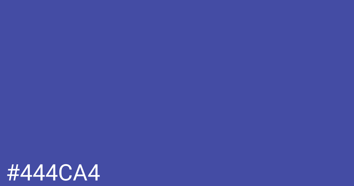 Hex color #444ca4 graphic