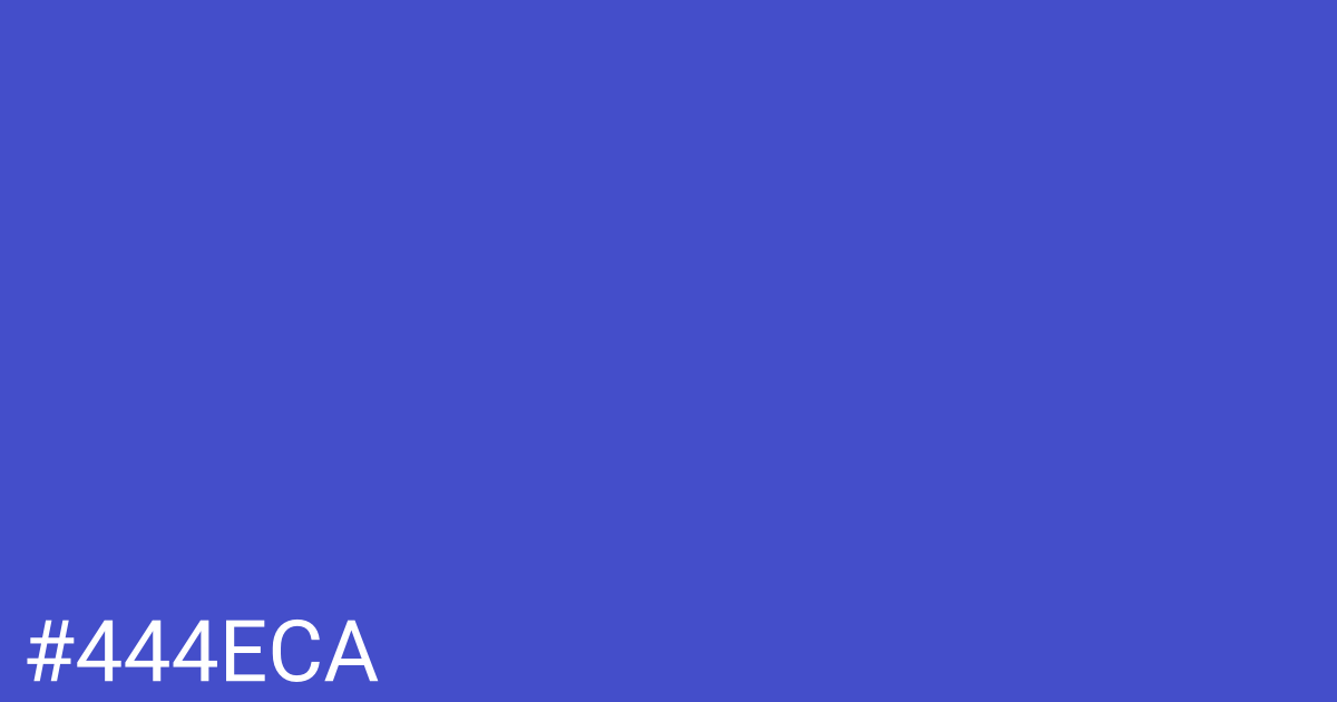Hex color #444eca graphic