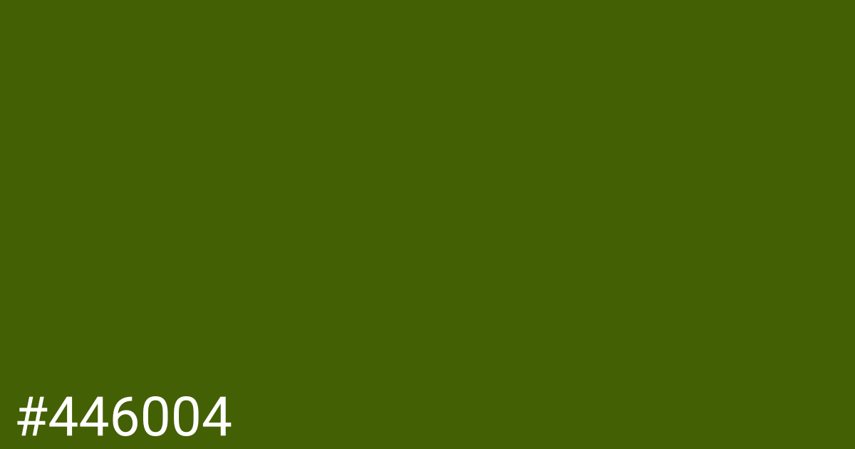 Hex color #446004 graphic