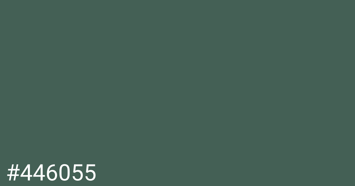 Hex color #446055 graphic