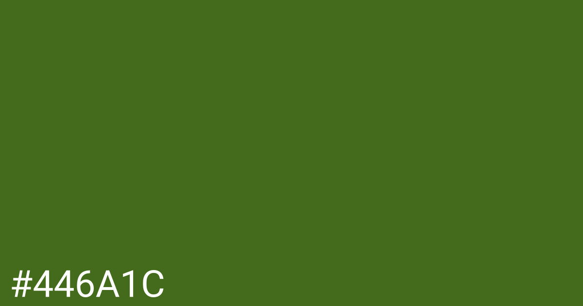 Hex color #446a1c graphic