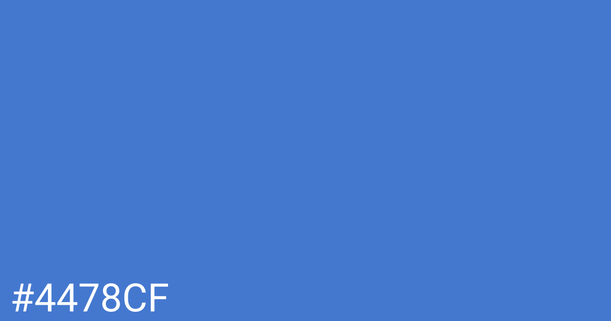 Hex color #4478cf graphic