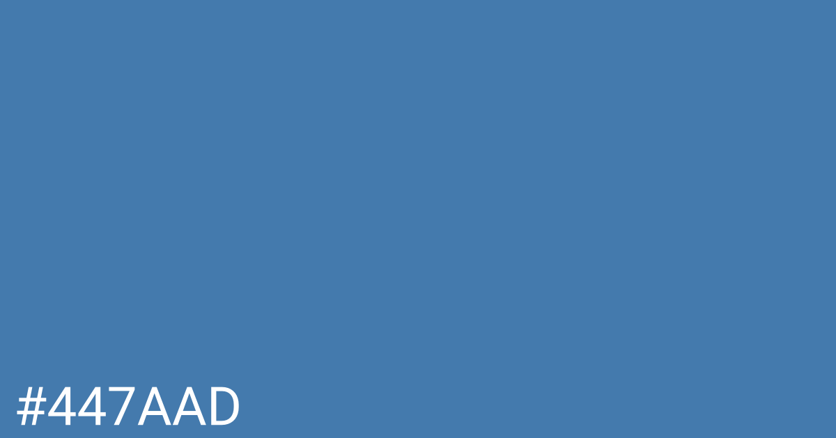 Hex color #447aad graphic