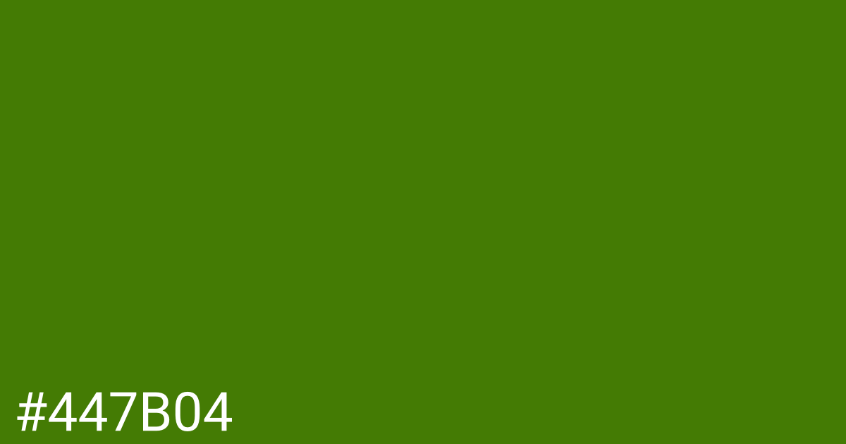 Hex color #447b04 graphic