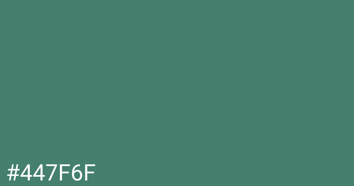 Hex color #447f6f graphic