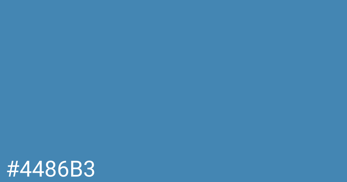 Hex color #4486b3 graphic