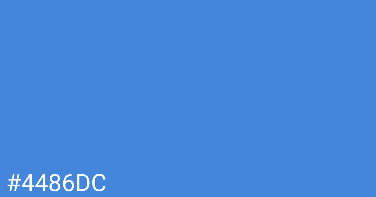 Hex color #4486dc graphic