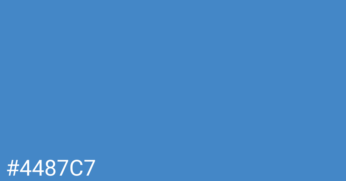 Hex color #4487c7 graphic