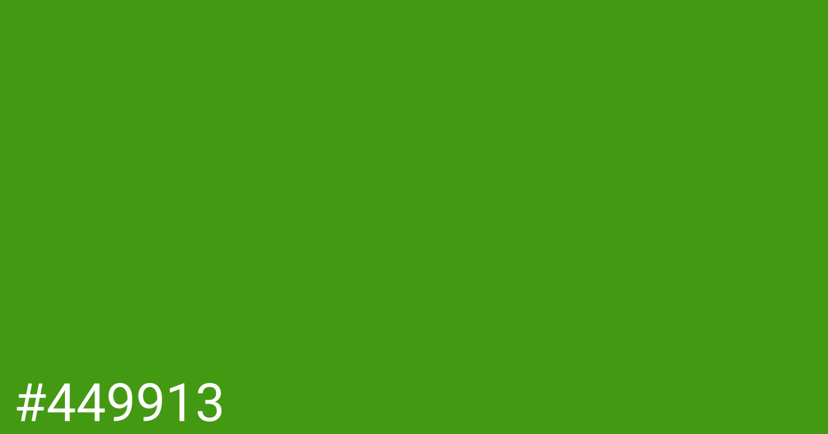 Hex color #449913 graphic